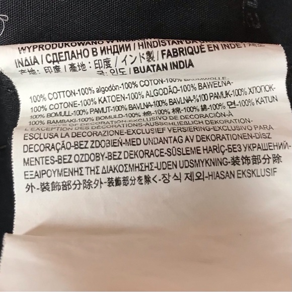 Vans Button Down Shirt Black White Spellout Short Sleeve Cotton Men’s Medium - Picture 10 of 10